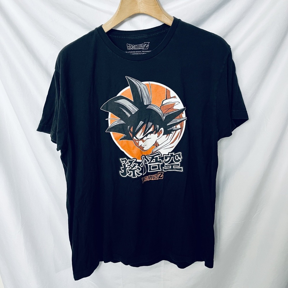 Dragon Ball Z T-Shirt Men's Japanese Script Anime‎ Officially Licensed Goku